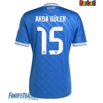 Real Madrid Arda Guler #15 Tricou Fotbal Replică 2025-26 Barbati Treilea